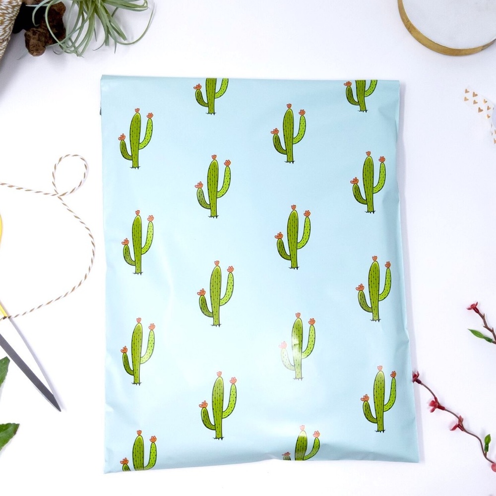25 10X13 Cactus Green Poly Mailers CLEARANCE - Picture 5 of 6